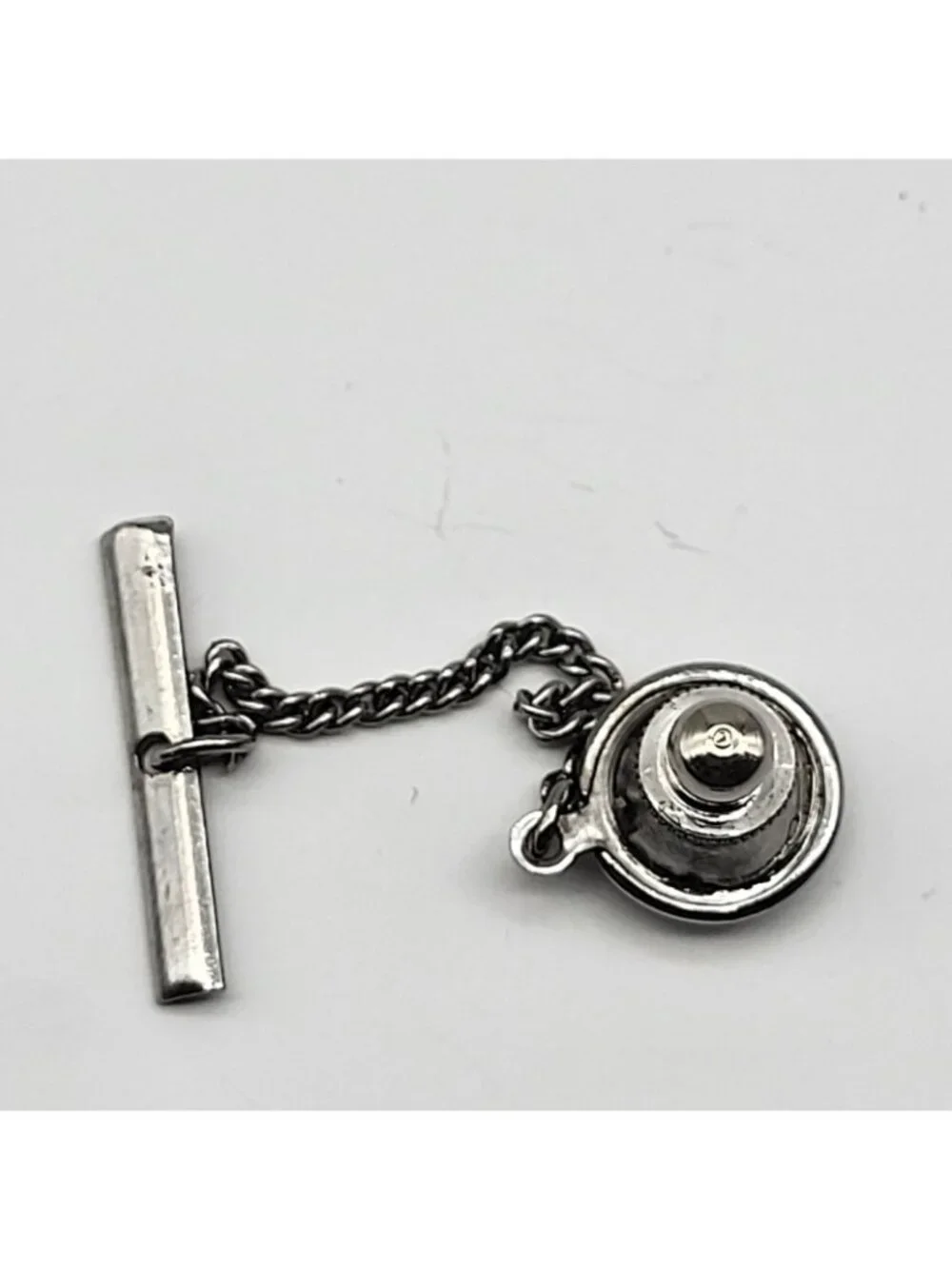 Vintage Sterling Silver Coral Roadrunner Tie tack pin Southwest Jewelry